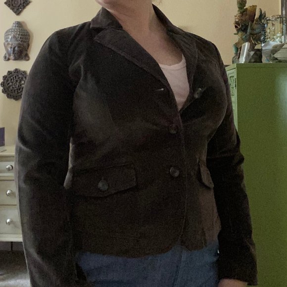 GUC Talbots Brown Corduroy Blazer 6P - Picture 2 of 6